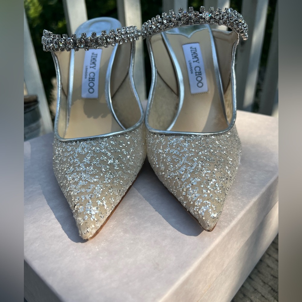 Jimmy Choo Silver Heels 41 1/2